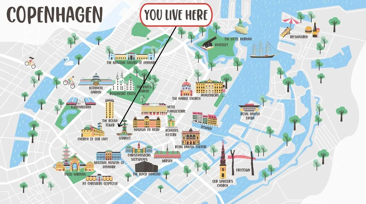 Large 4 Bedroom With Balcony & Bathtub In Cph City Copenhagen